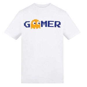 Pac-Man Unisex Adult Gamer T-Shirt / White